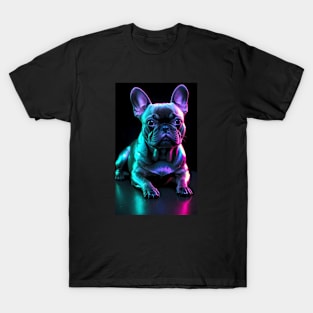 Cyber Punk Glow French Bulldog T-Shirt